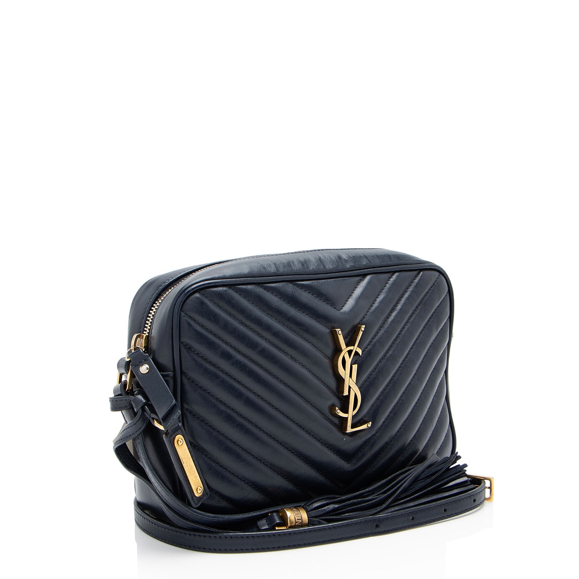 Saint Laurent Matelasse Calfskin Monogram Lou Camera Bag (SHF-JZyzw6)