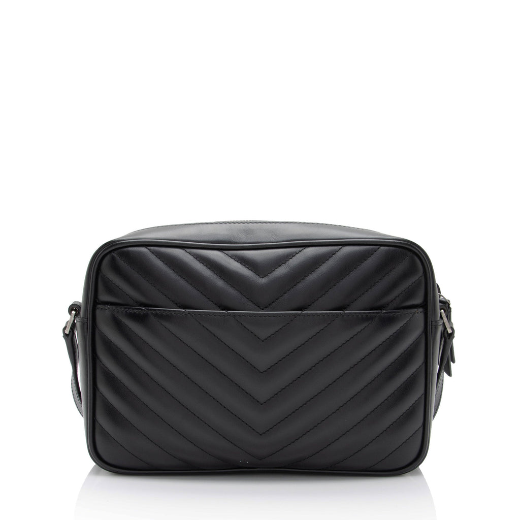 Saint Laurent Matelasse Calfskin Monogram Lou Camera Bag (SHF-SXIbwm)
