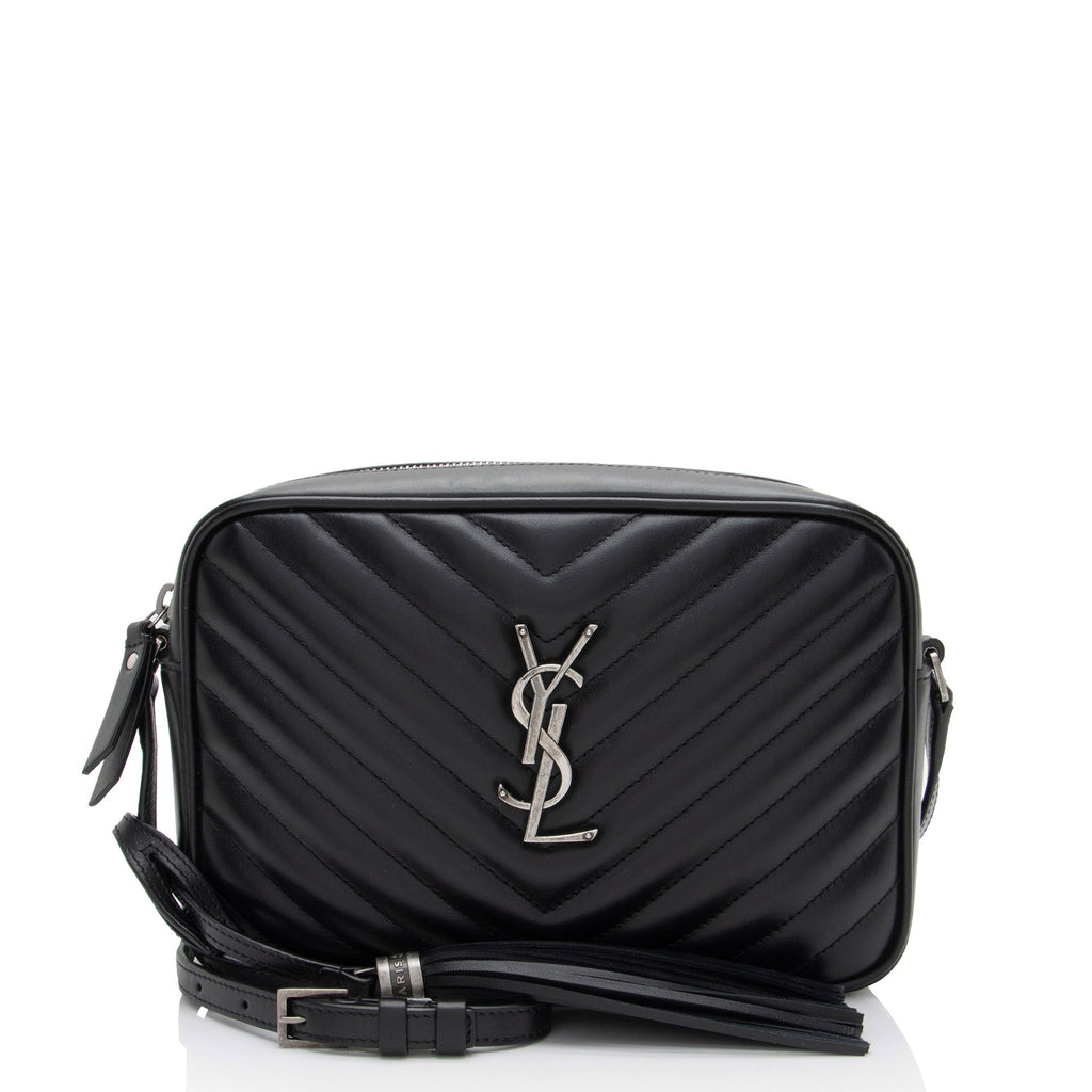 Saint Laurent Matelasse Calfskin Monogram Lou Camera Bag (SHF-SXIbwm)