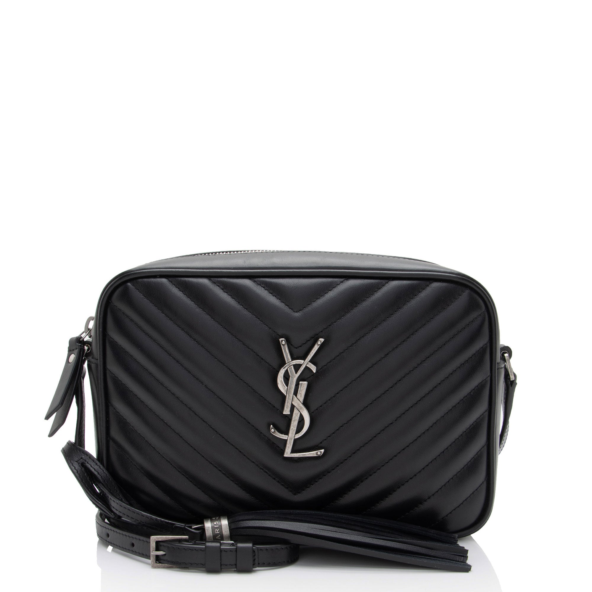 Saint Laurent Matelasse Calfskin Monogram Lou Camera Bag (SHF-SXIbwm)
