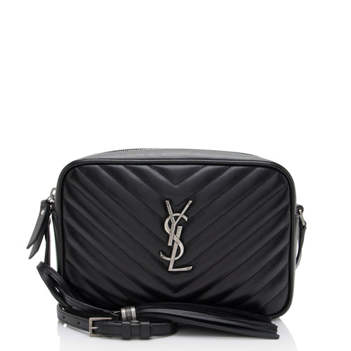 Saint Laurent Matelasse Calfskin Monogram Lou Camera Bag (SHF-SXIbwm)