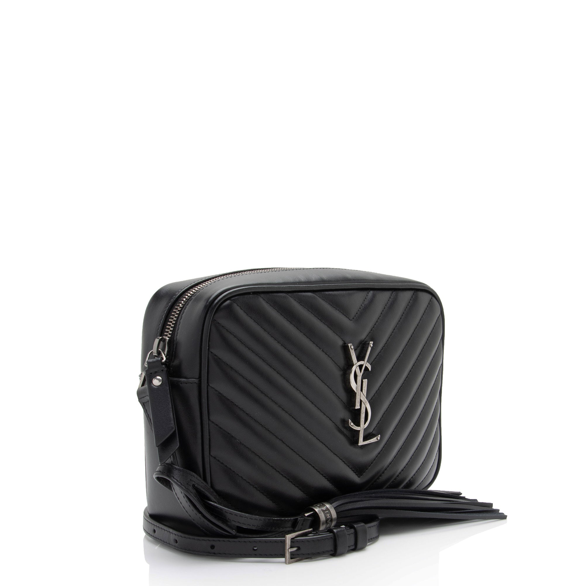 Saint Laurent Matelasse Calfskin Monogram Lou Camera Bag (SHF-SXIbwm)