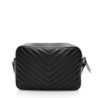 Saint Laurent Matelasse Calfskin Monogram Lou Camera Bag (SHF-rTeesm)