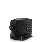 Saint Laurent Matelasse Calfskin Monogram Lou Camera Bag (SHF-rTeesm)