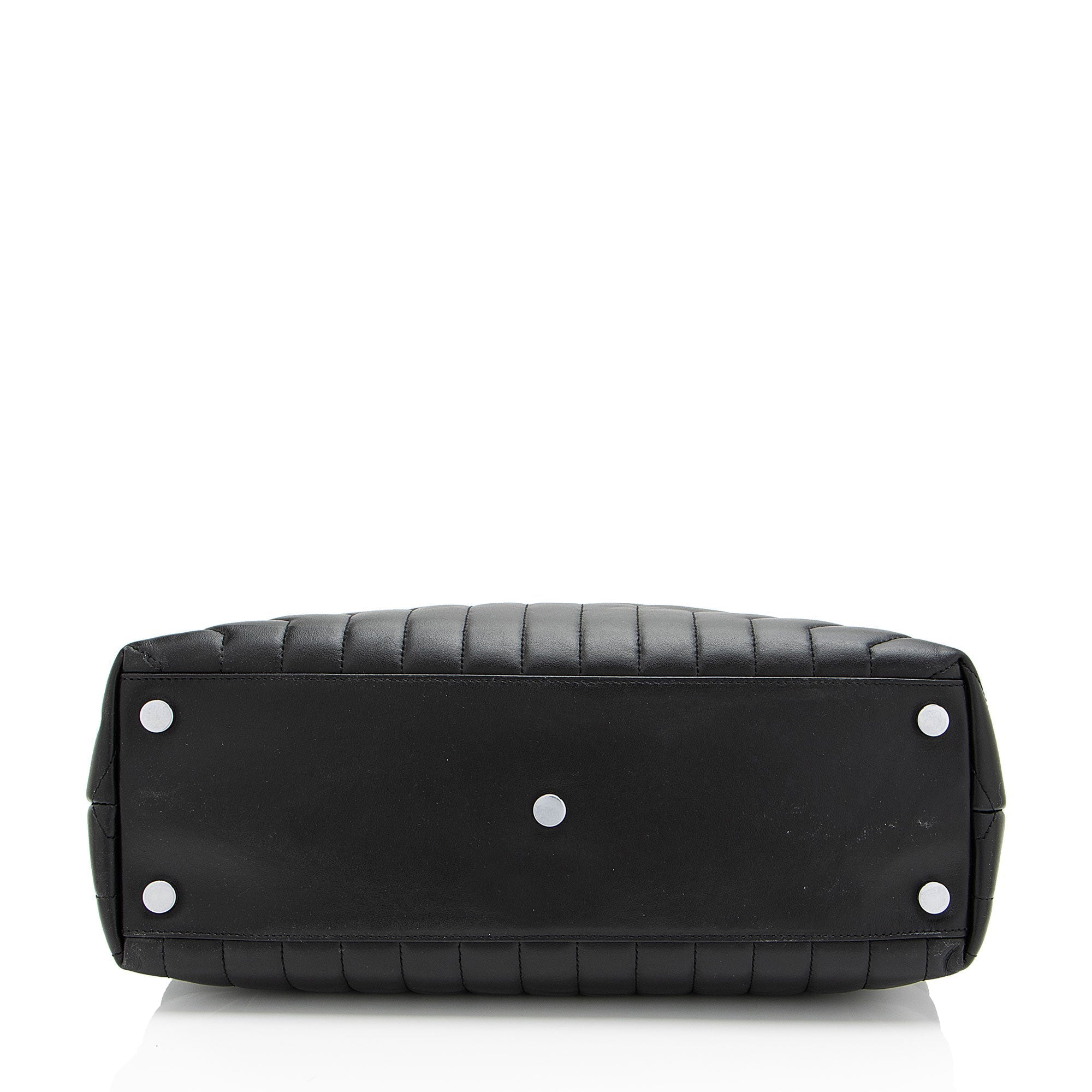 Saint Laurent Matelasse Calfskin Monogram LouLou Chain Large Shoulder Bag (SHF-F87Oll)