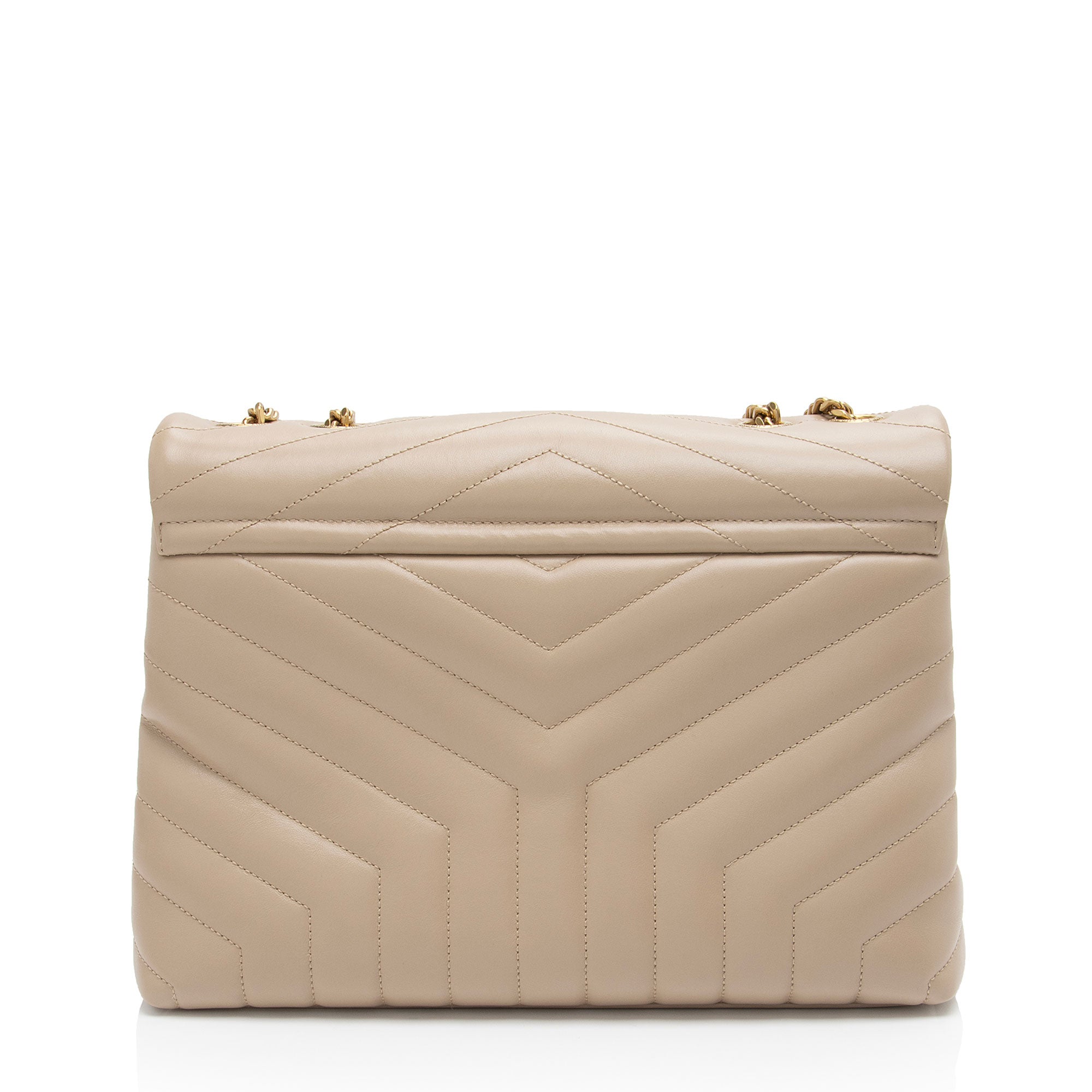 Saint Laurent Matelasse Calfskin Monogram LouLou Chain Medium Shoulder Bag (SHF-IR5HcO)