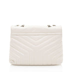 Saint Laurent Matelasse Calfskin Monogram LouLou Chain Medium Shoulder Bag (SHF-p5hSxF)