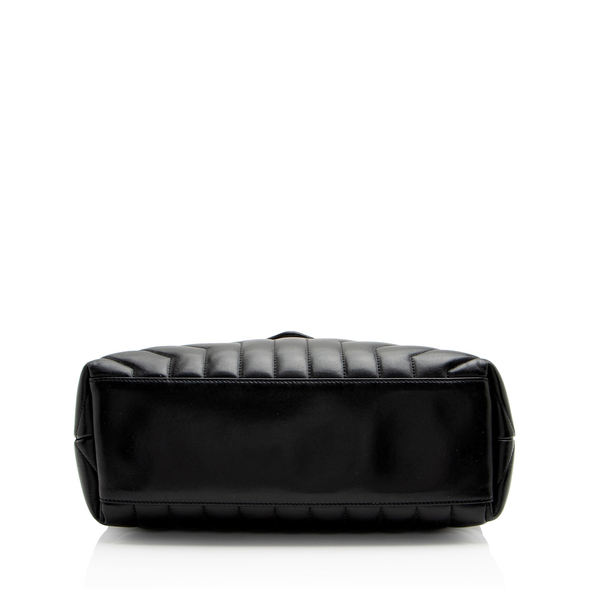 Saint Laurent Matelasse Calfskin Monogram LouLou Chain Medium Shoulder Bag (SHF-BDGDQZ)
