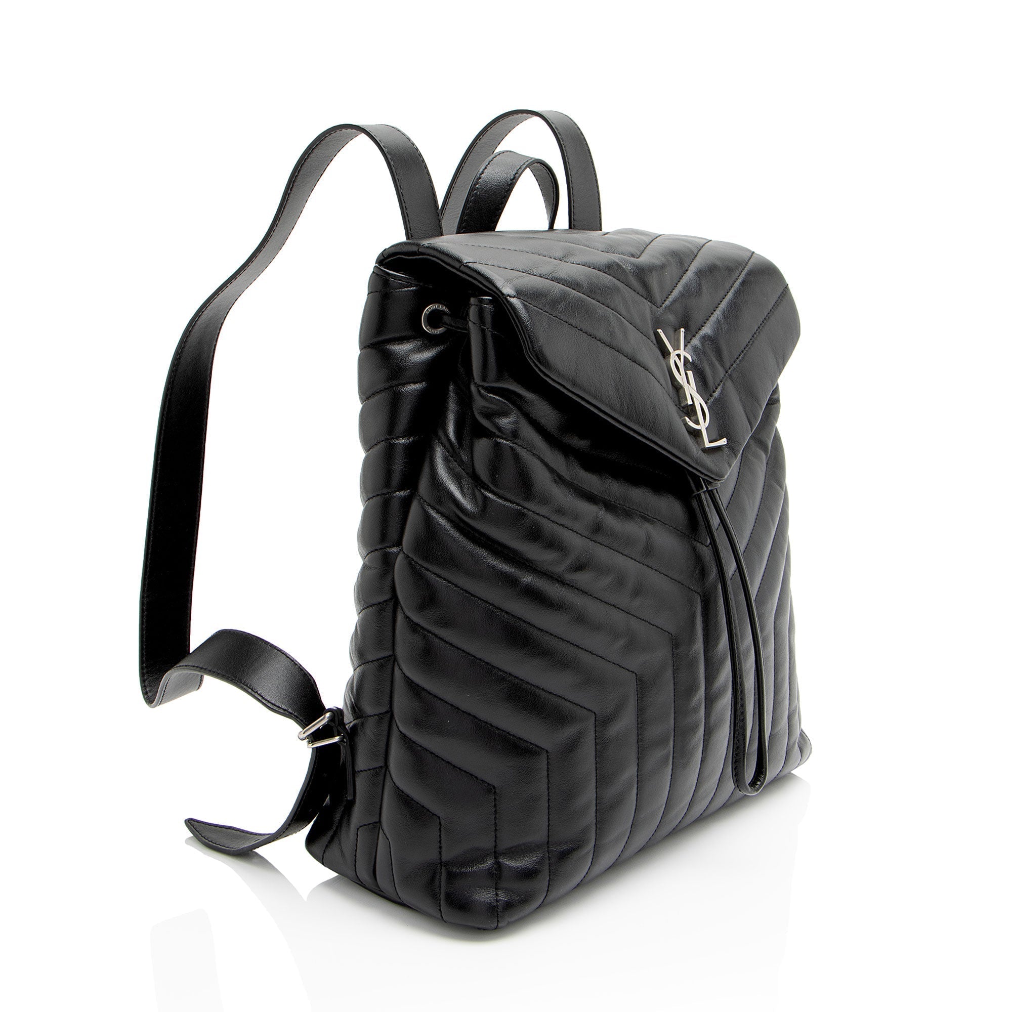 Saint Laurent Matelasse Calfskin Monogram LouLou Medium Backpack (SHF-TSOSNw)