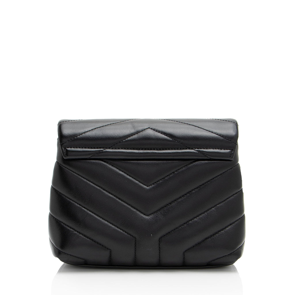 Saint Laurent Matelasse Calfskin Monogram LouLou Toy Crossbody (SHF-oHahXx)
