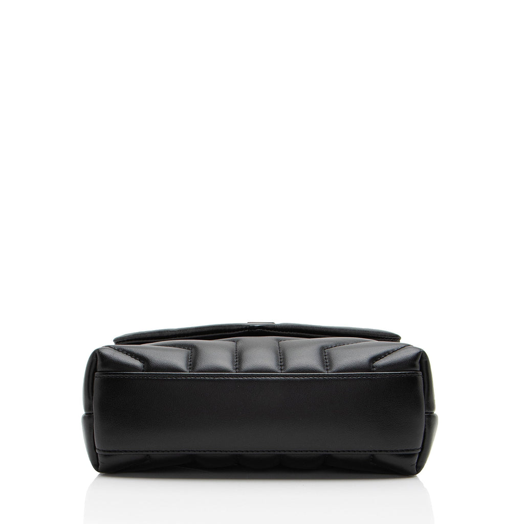 Saint Laurent Matelasse Calfskin Monogram LouLou Toy Crossbody (SHF-oHahXx)