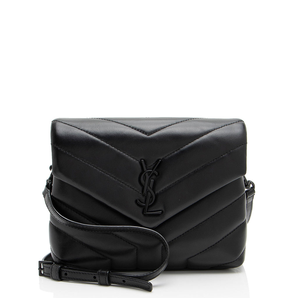 Saint Laurent Matelasse Calfskin Monogram LouLou Toy Crossbody (SHF-oHahXx)