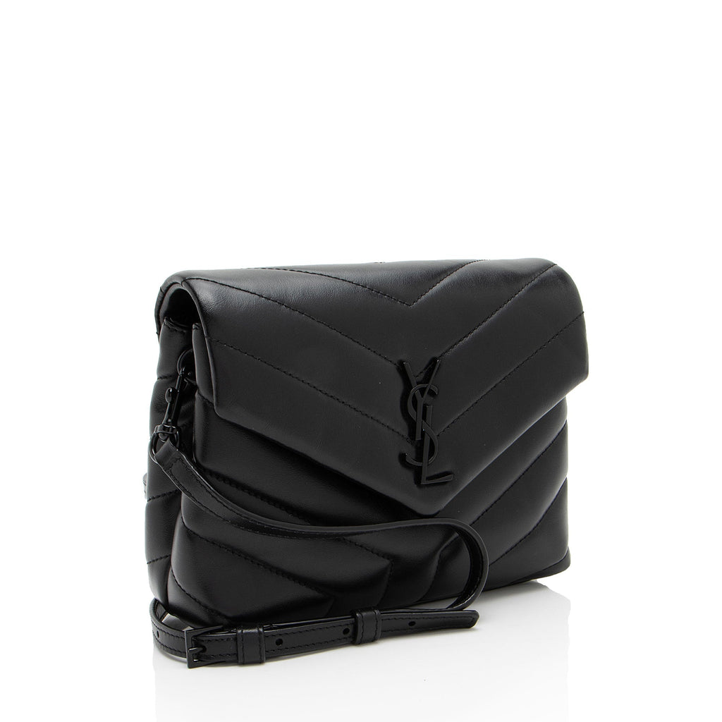 Saint Laurent Matelasse Calfskin Monogram LouLou Toy Crossbody (SHF-oHahXx)