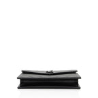 Saint Laurent Matelasse Grain de Poudre Monogram Envelope Chain Wallet (SHF-igJITM)