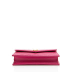 Saint Laurent Matelasse Grain de Poudre Monogram Envelope Chain Wallet (SHF-y7nVPq)