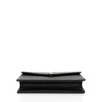 Saint Laurent Matelasse Grain de Poudre Monogram Envelope Chain Wallet (SHF-ywlquV)