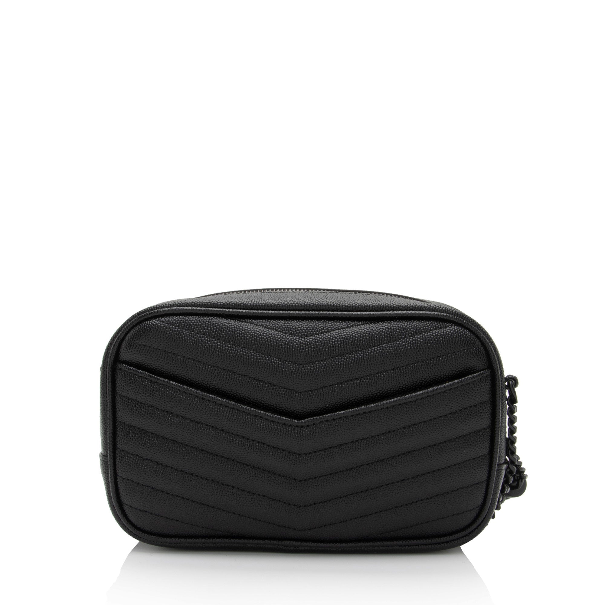 Saint Laurent Matelasse Grain de Poudre Monogram Lou Mini Camera Bag (SHF-UkqO9o)