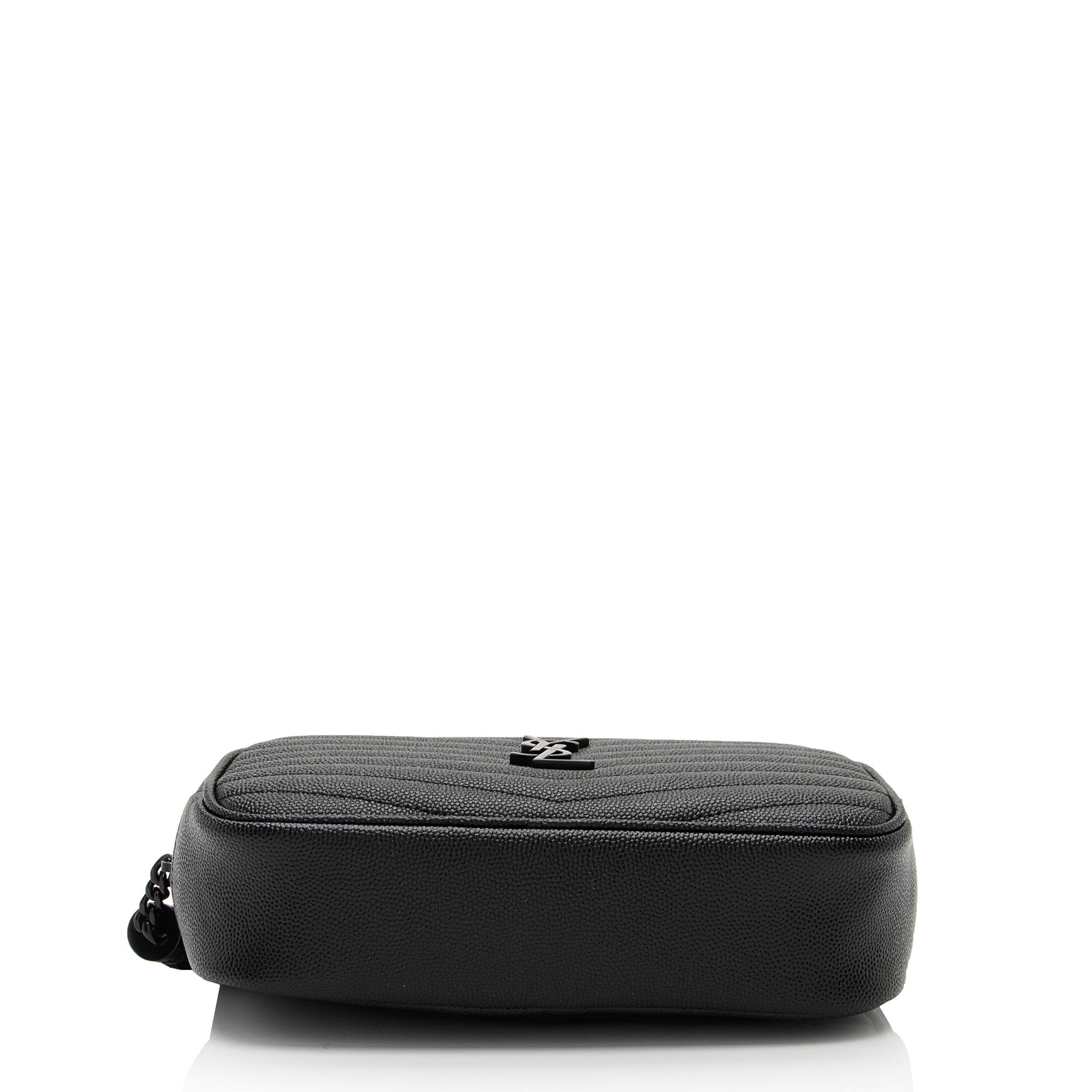 Saint Laurent Matelasse Grain de Poudre Monogram Lou Mini Camera Bag (SHF-UkqO9o)