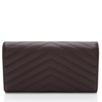 Saint Laurent Matelasse Grain de Poudre Monogram Wallet (SHF-D9u1hR)