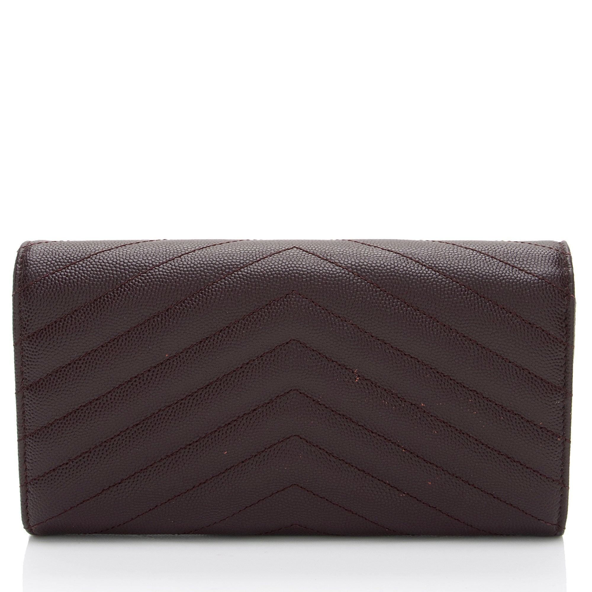 Saint Laurent Matelasse Grain de Poudre Monogram Wallet (SHF-D9u1hR)
