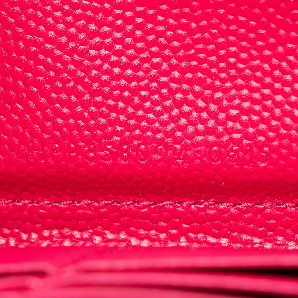 Saint Laurent Matelasse Grain de Poudre Monogram Zip Around Wallet (SHF-ITLdc5)