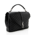 Saint Laurent Matelasse Lambskin Classic Monogram Large College Bag (SHF-18019)