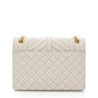 Saint Laurent Mixed Matelasse Grain de Poudre Monogram Medium Shoulder Bag (SHF-zIEuMS)