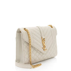Saint Laurent Mixed Matelasse Grain de Poudre Monogram Medium Shoulder Bag (SHF-zIEuMS)