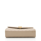 Saint Laurent Mixed Matelasse Grain de Poudre Monogram Medium Shoulder Bag (SHF-G2A0mE)