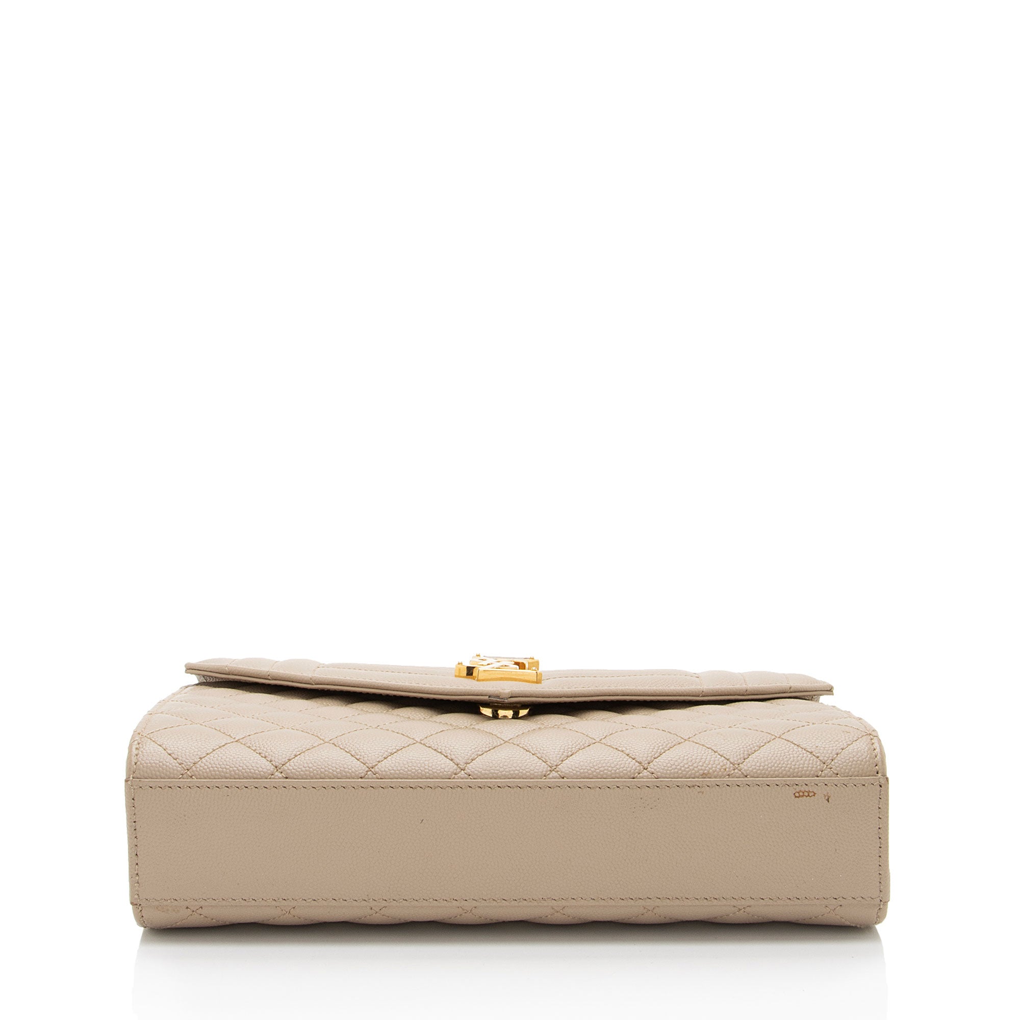 Saint Laurent Mixed Matelasse Grain de Poudre Monogram Medium Shoulder Bag (SHF-G2A0mE)