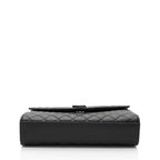 Saint Laurent Mixed Matelasse Grain de Poudre Monogram Medium Shoulder Bag (SHF-QJv0fL)