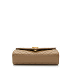 Saint Laurent Mixed Matelasse Grain de Poudre Monogram Small Shoulder Bag (SHF-mgzvyO)