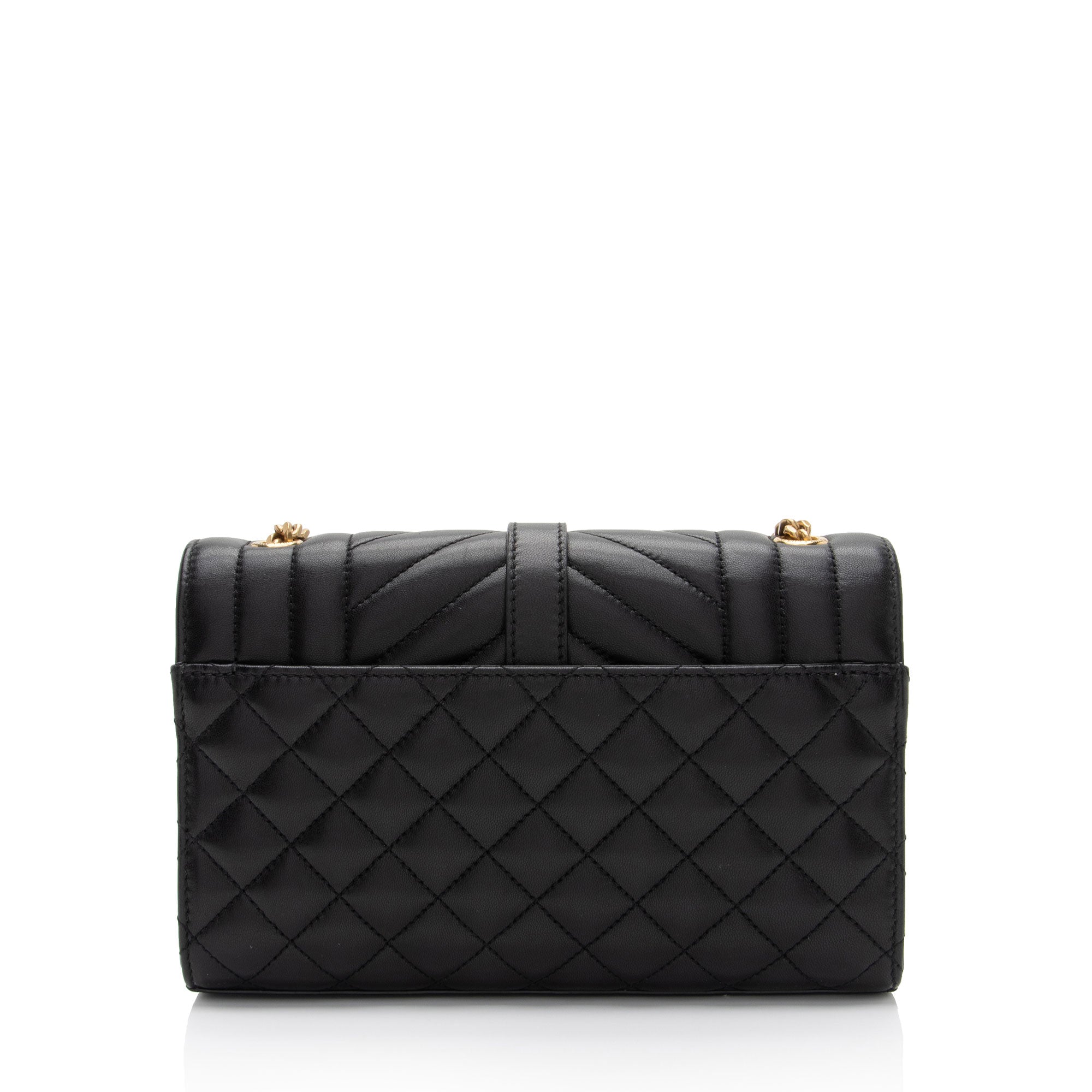 Saint Laurent Mixed Matelasse Lambskin Monogram Small Shoulder Bag (SHF-gYiuTh)
