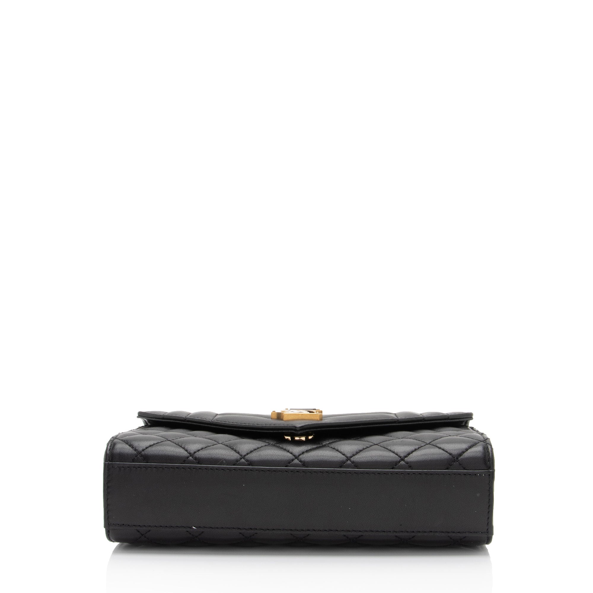 Saint Laurent Mixed Matelasse Lambskin Monogram Small Shoulder Bag (SHF-gYiuTh)