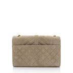 Saint Laurent Mixed Matelasse Suede Monogram Small Shoulder Bag (SHF-zJcR5Y)