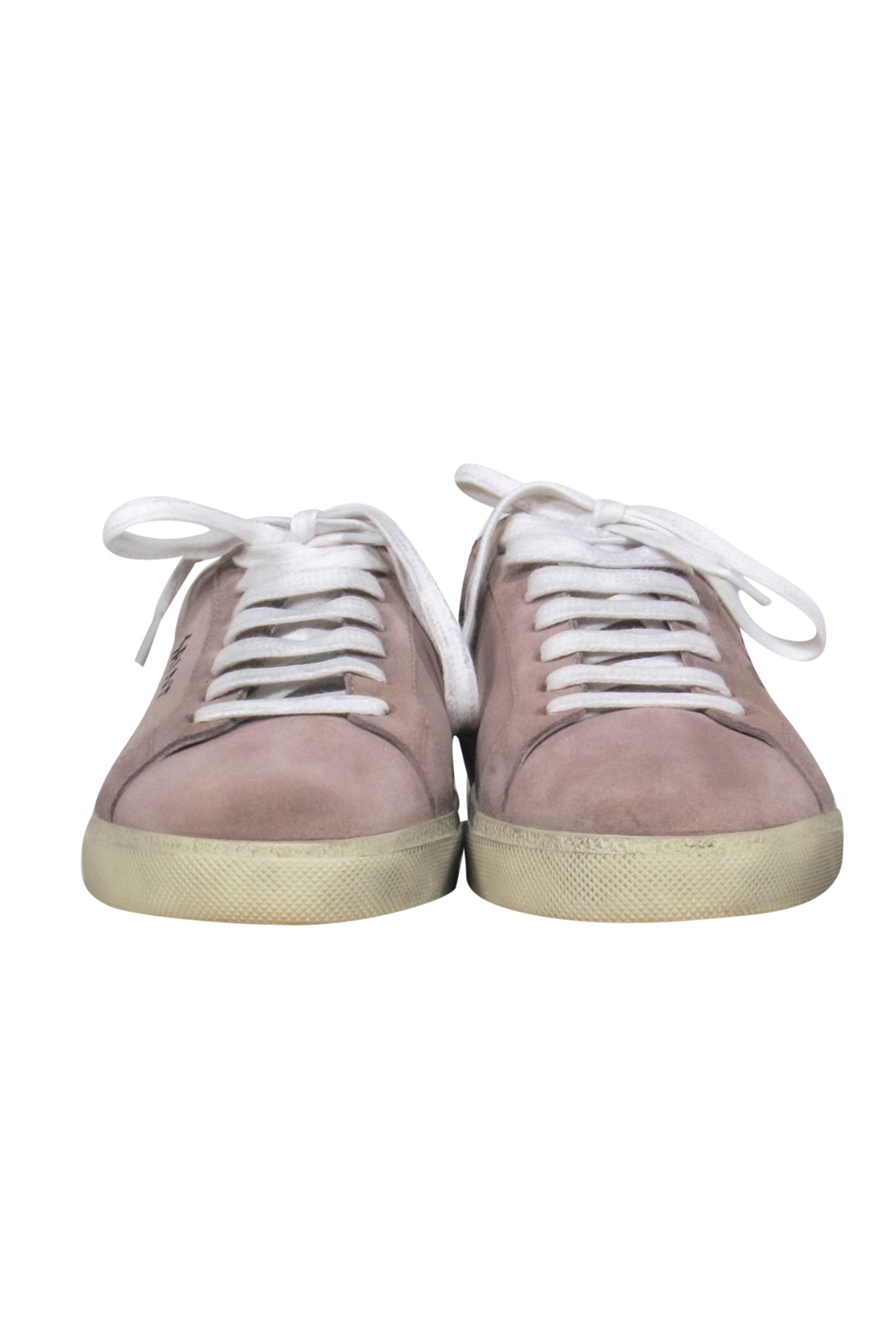 Saint Laurent - Rose Suede "Alpha Sigma" Sneakers Sz 10