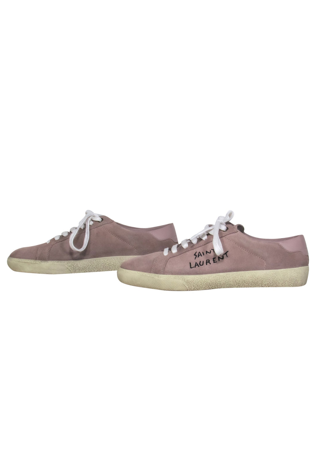 Saint Laurent - Rose Suede "Alpha Sigma" Sneakers Sz 10
