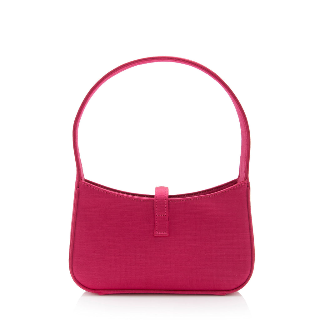 Saint Laurent Satin Monogram Le 5 A 7 Mini Hobo (SHF-TY5jhD)