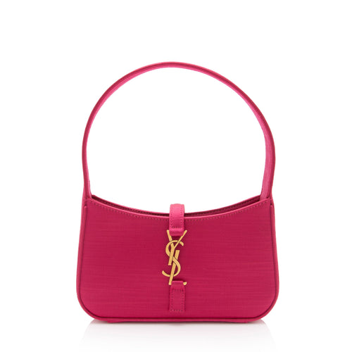 Saint Laurent Satin Monogram Le 5 A 7 Mini Hobo (SHF-TY5jhD)