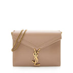 Saint Laurent Smooth Calfskin Monogram Cassandra Shoulder Bag (SHF-14588)