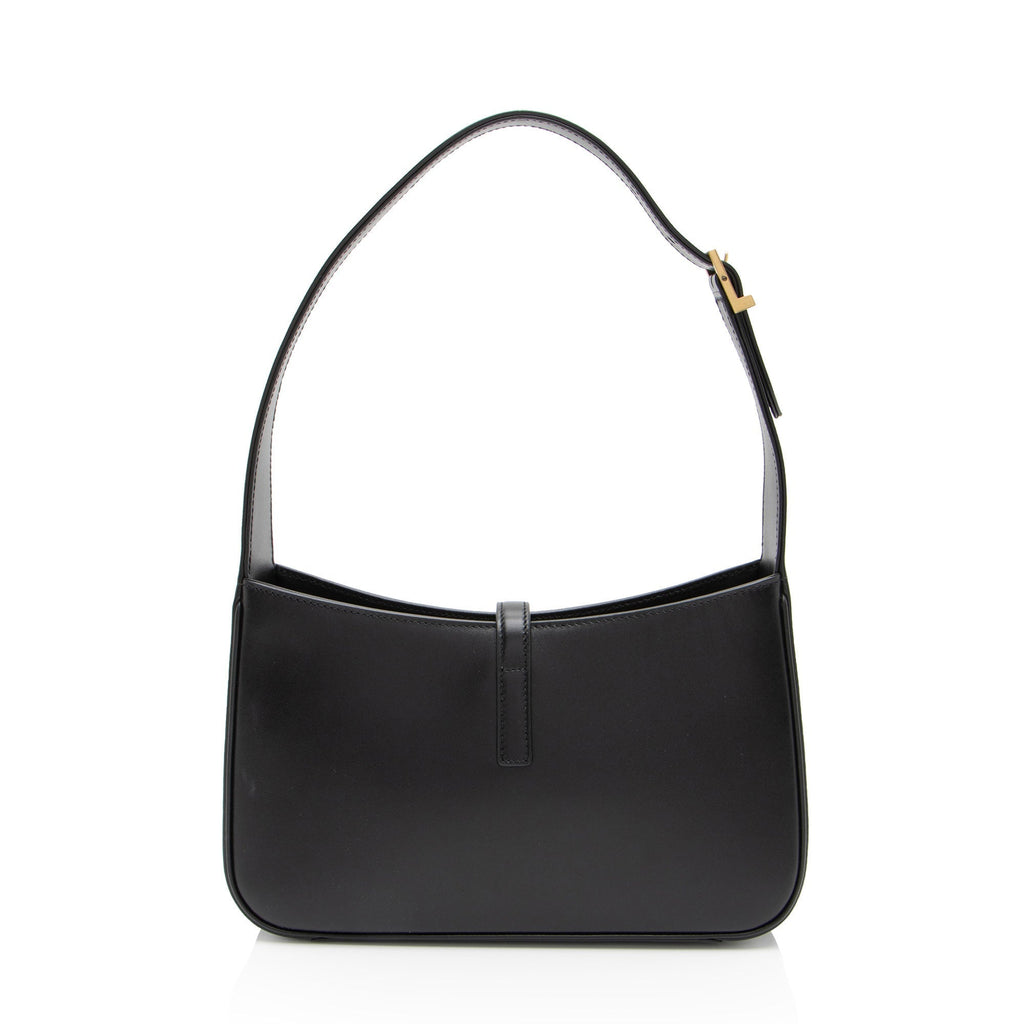 Saint Laurent Smooth Calfskin Monogram Le 5 A 7 Hobo (SHF-umK9NY)