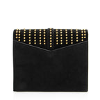 Saint Laurent Studded Suede Monogram Sulpice Medium Shoulder Bag (SHF-UVcBSf)