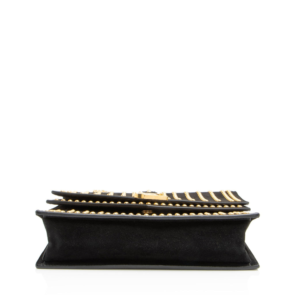 Saint Laurent Studded Suede Monogram Sulpice Medium Shoulder Bag (SHF-UVcBSf)