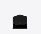 SAINT LAURENT UPTOWN CHAIN WALLET IN GRAIN DE POUDRE