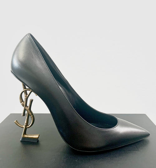 SAINT LAURENT LEATHER OPYUM PUMPS