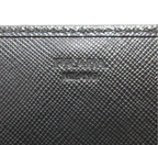 PRADA - Black Saffiano Leather Logo Wallet