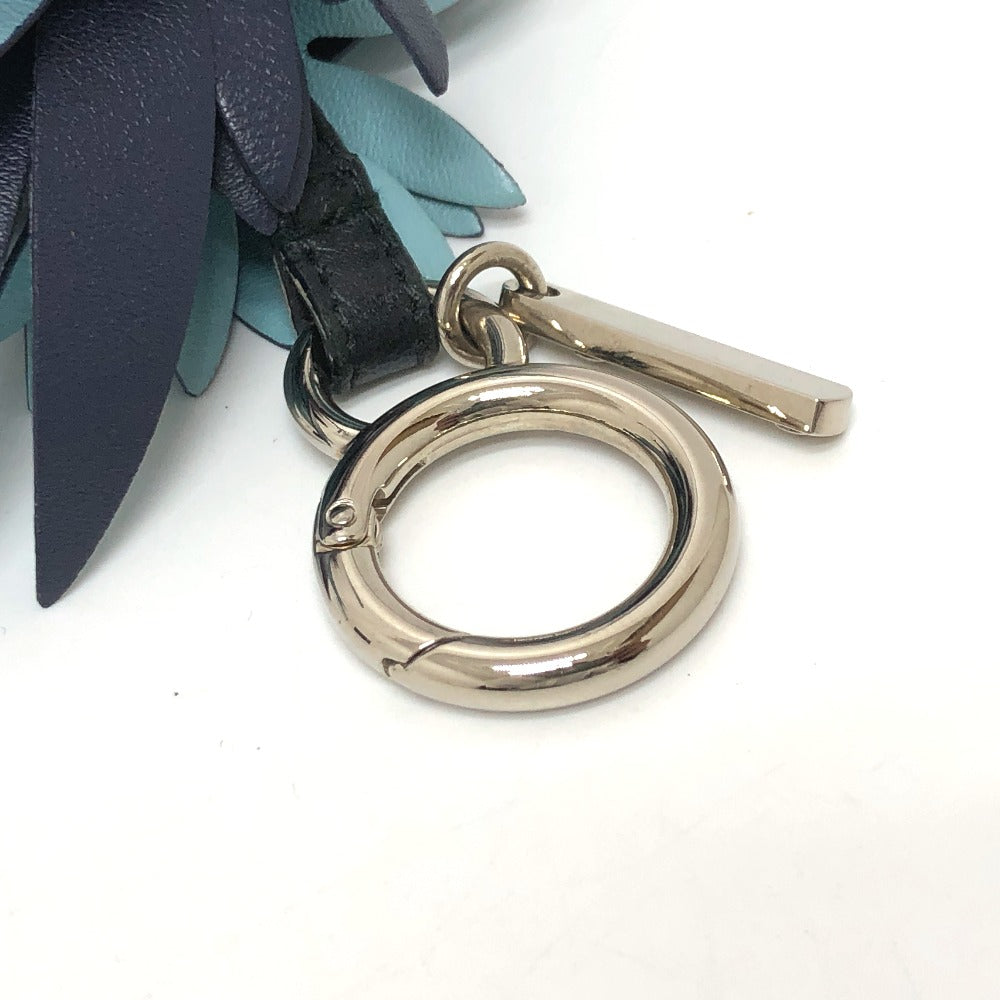 FENDI Bag charm 7AR677 Fur, Leather wine-red fruits pineapple bonbon charm