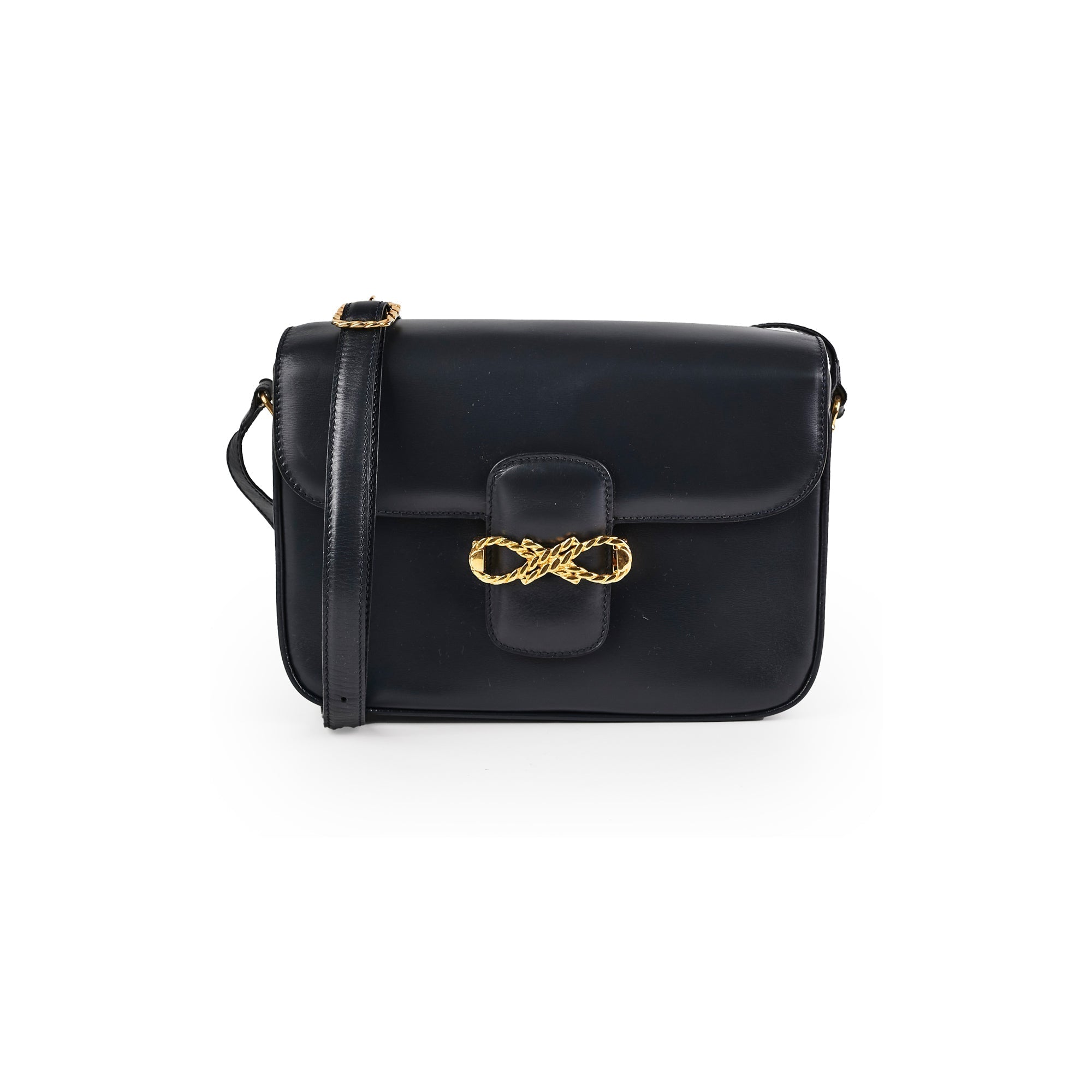 Celine Vintage Navy Box Bag