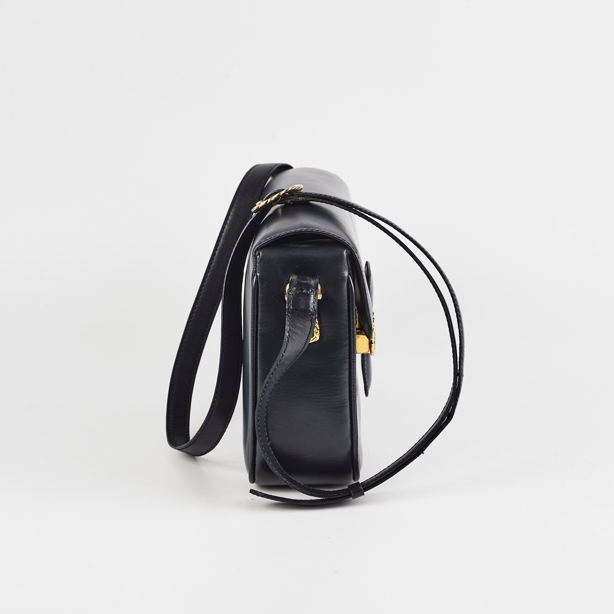 Celine Vintage Navy Box Bag