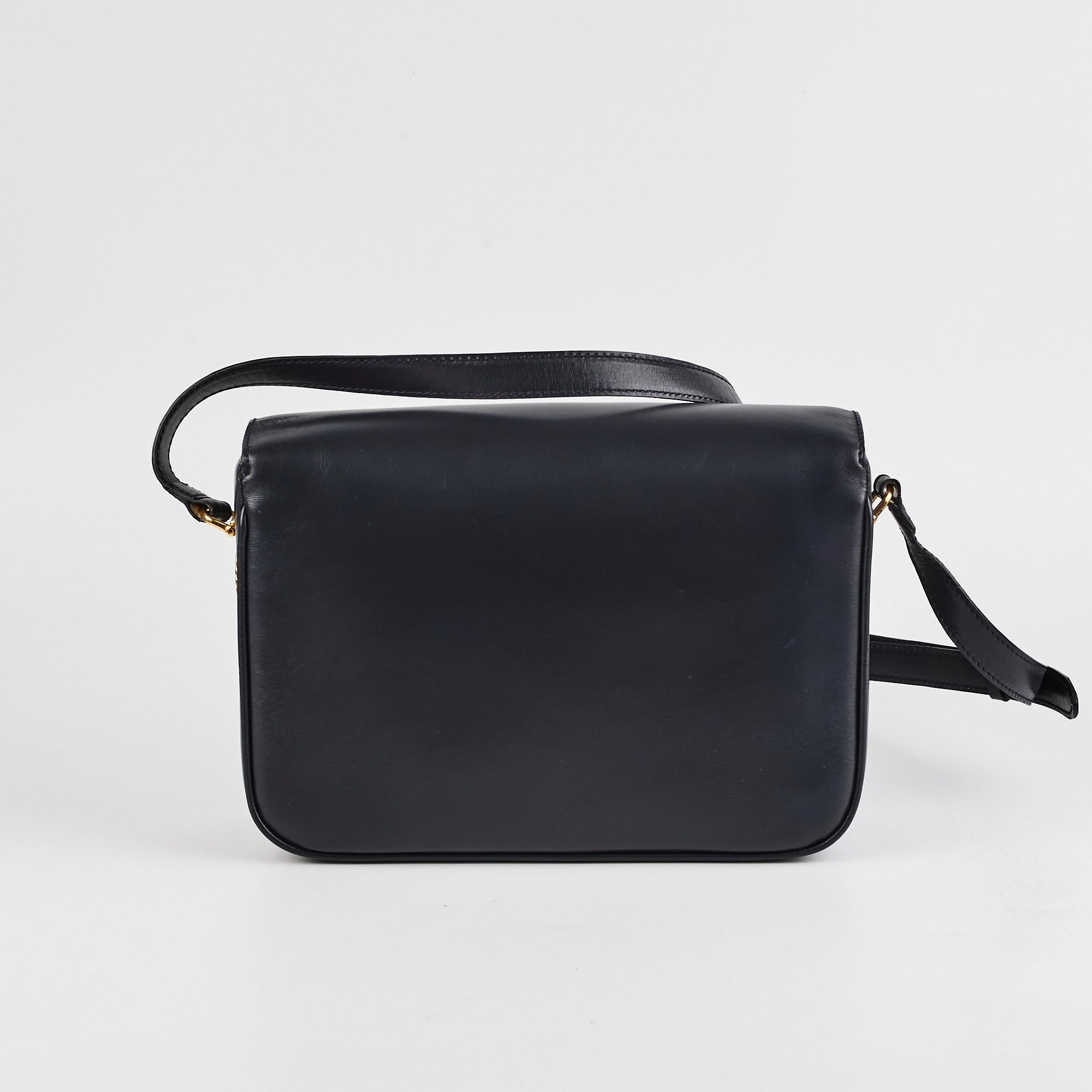 Celine Vintage Navy Box Bag